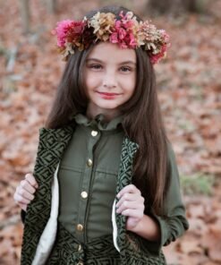 Alternative view of Chaleco estampado verde niñas