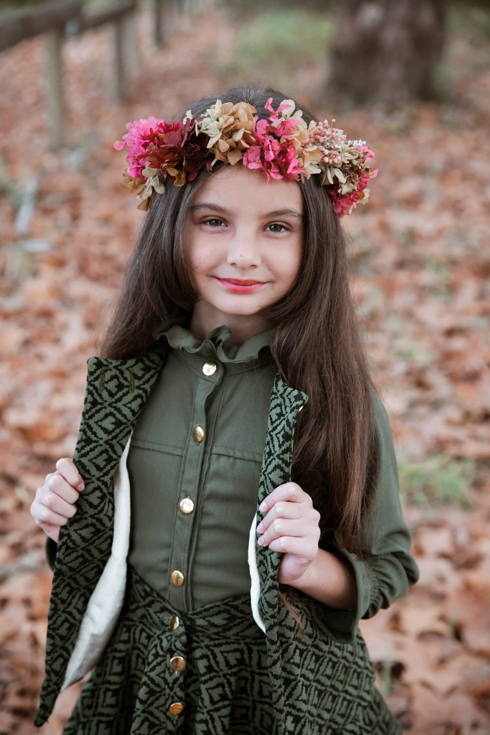 Chaleco estampado verde niñas - Imagen 2