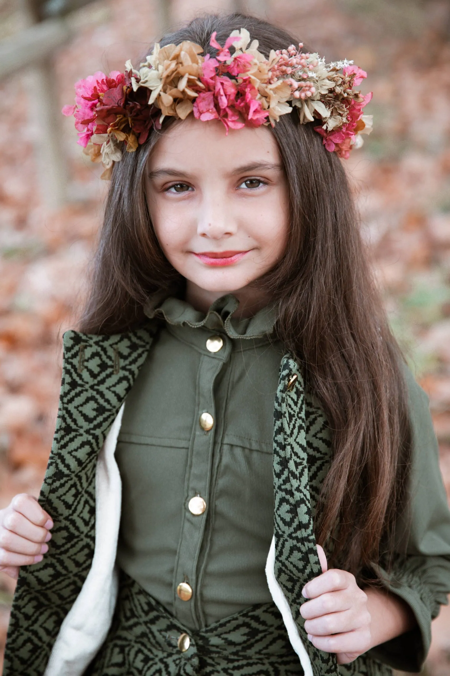 Chaleco estampado verde niñas - Imagen 4