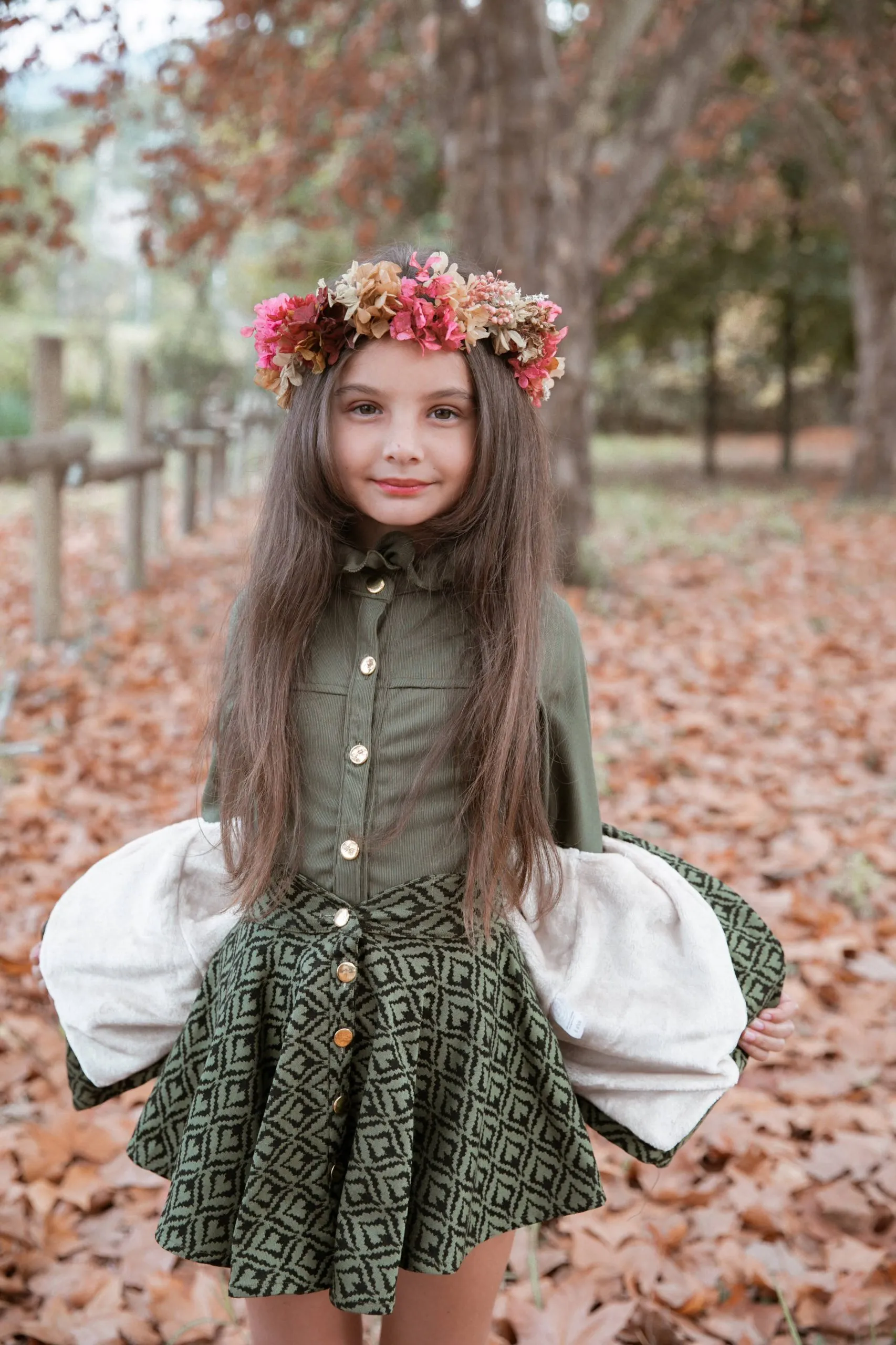 Chaleco estampado verde niñas - Imagen 7