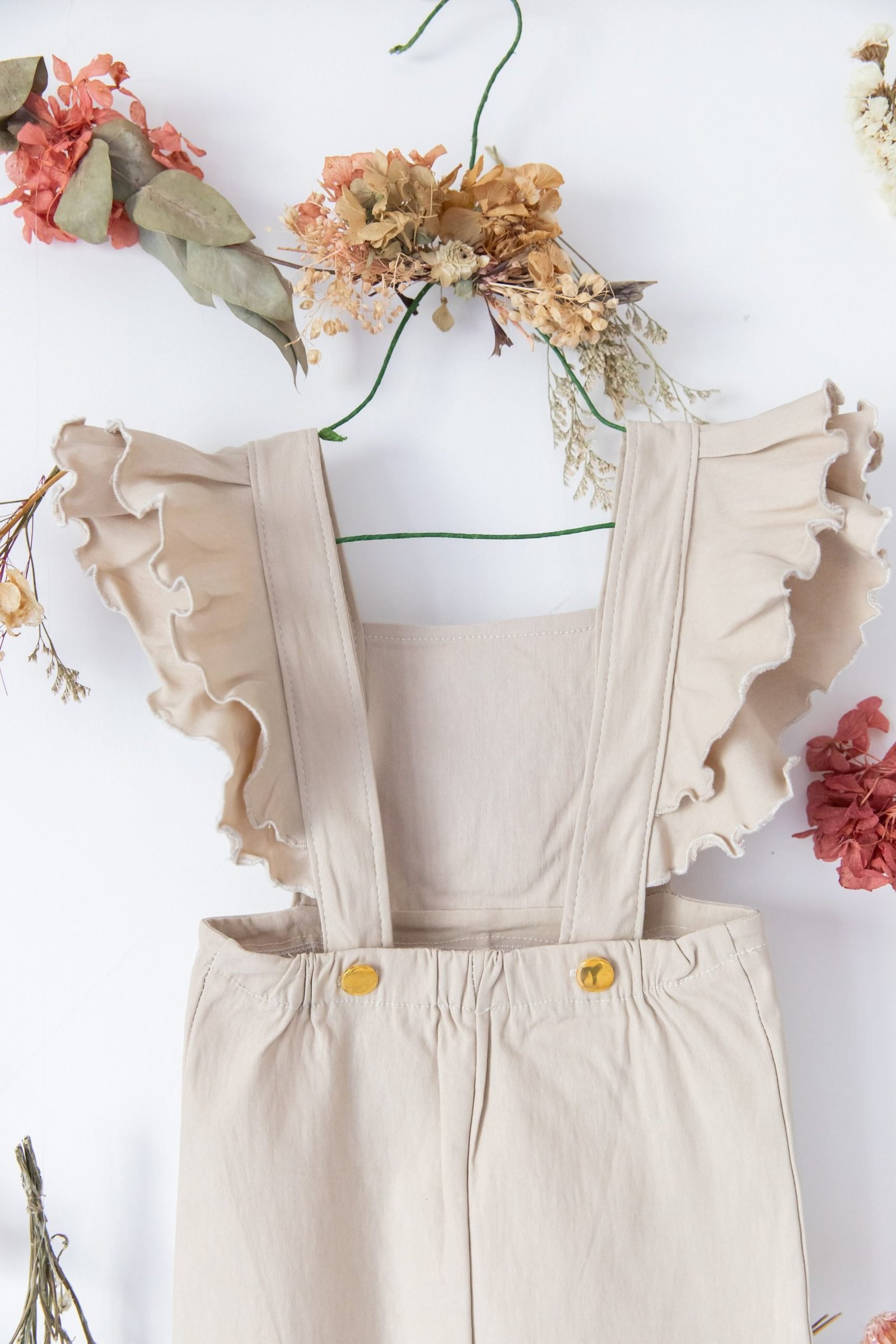 Jumper beige con Margaritas Bordadas - Imagen 5