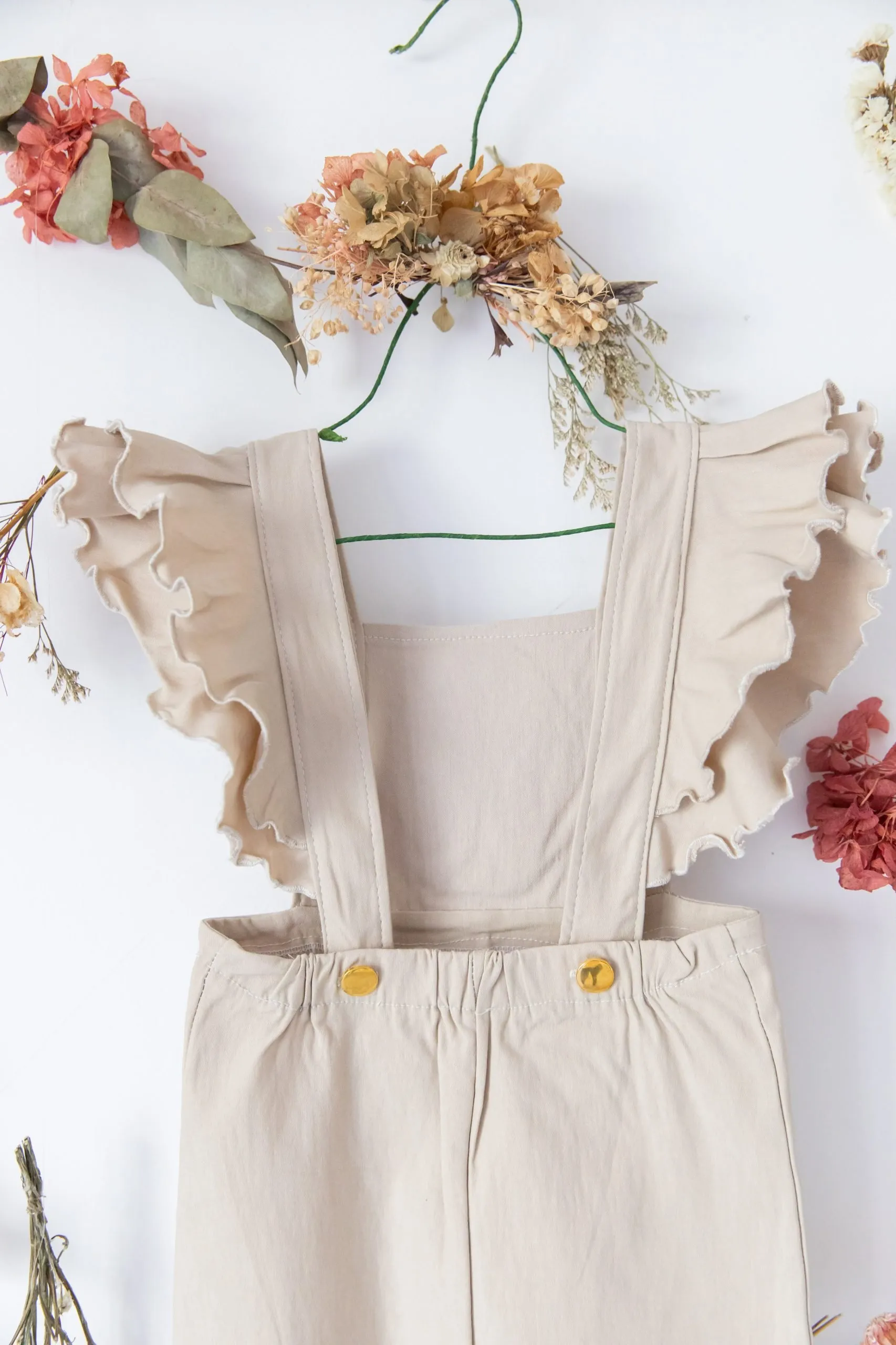Jumper beige con Margaritas Bordadas - Imagen 5