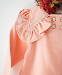 Alternative view of Saco Cora – Modal con Frisa y Cuello Babero con Volados