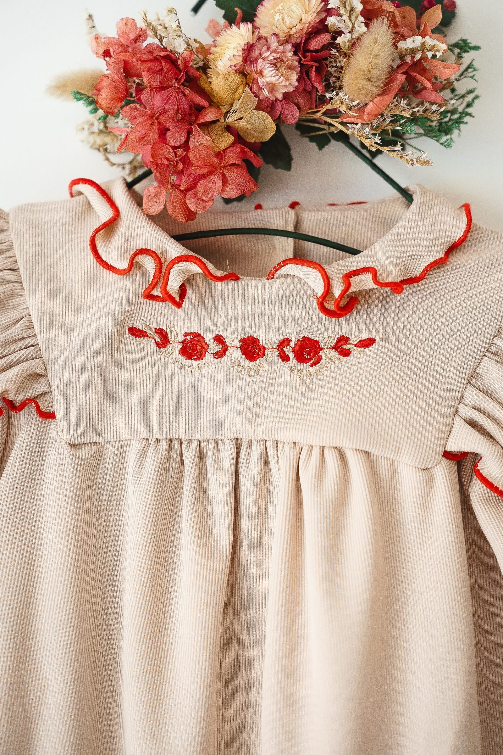 Vestido Morley Flores Rojas - Imagen 2