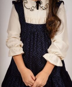 Vestido jumper azul de niñas