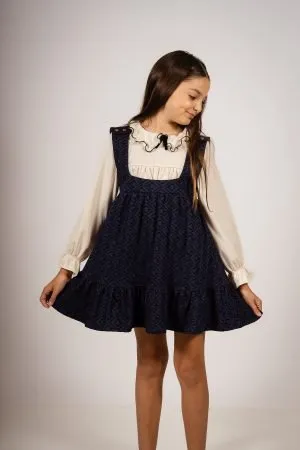 Alternative view of Vestido Jumper Bengalina Vintage Azul