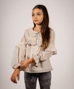 Alternative view of Blusa Voile Beige Puntilla Romántica