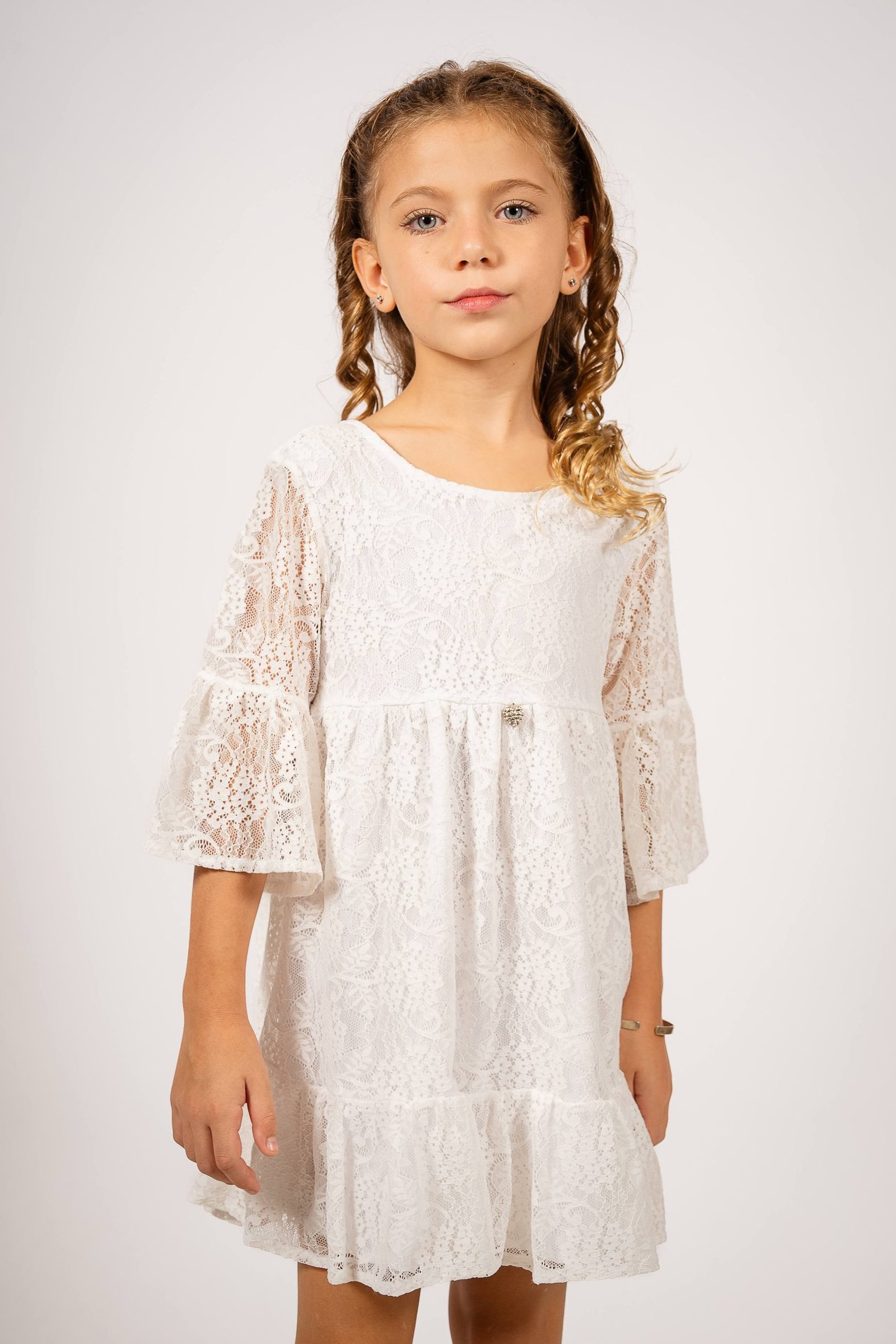 Vestido Encaje Vintage Niña - Imagen 3