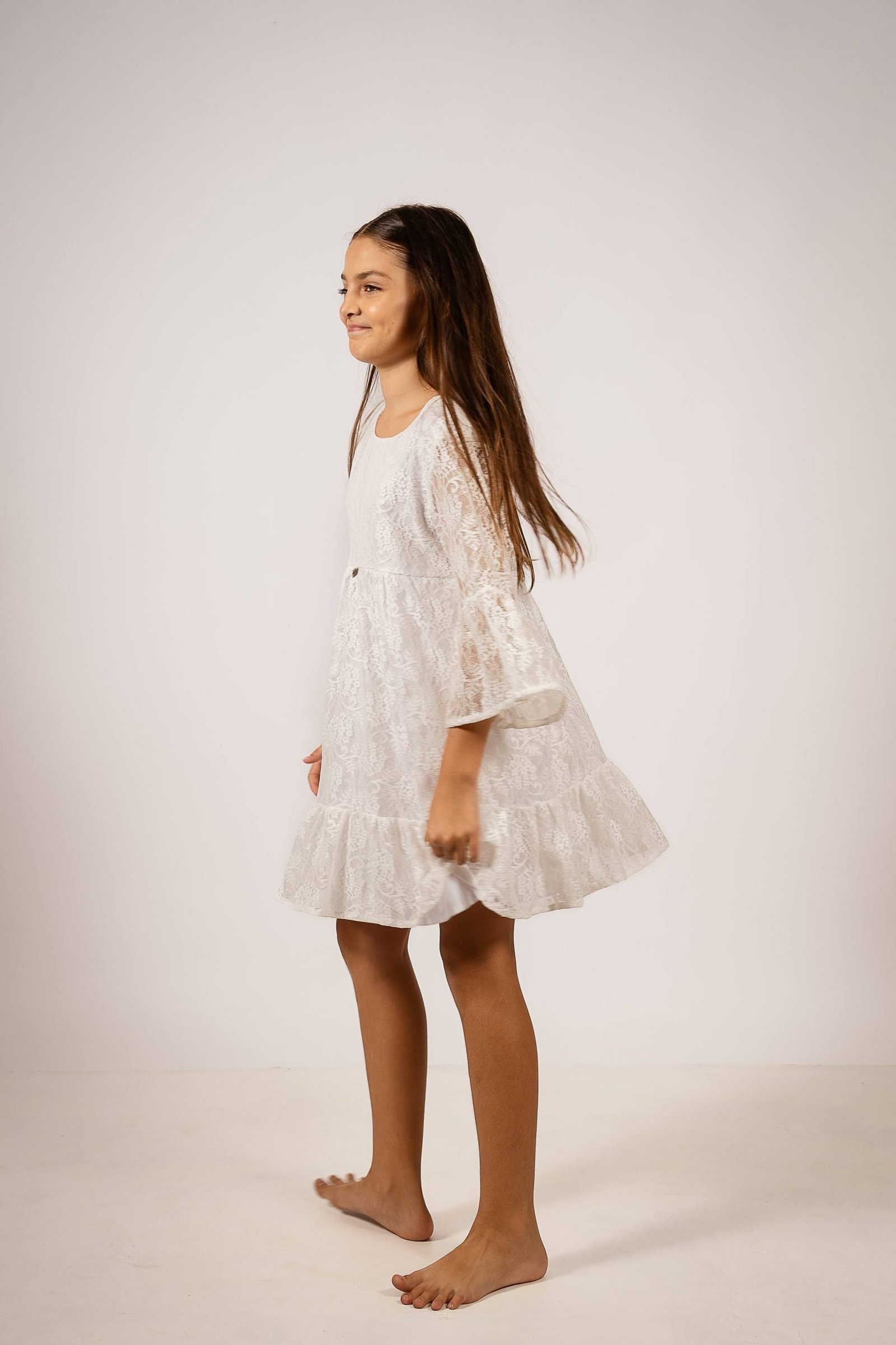 Vestido Encaje Vintage Niña - Imagen 9