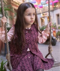 Alternative view of Falda Campana Corta rosa para Niñas