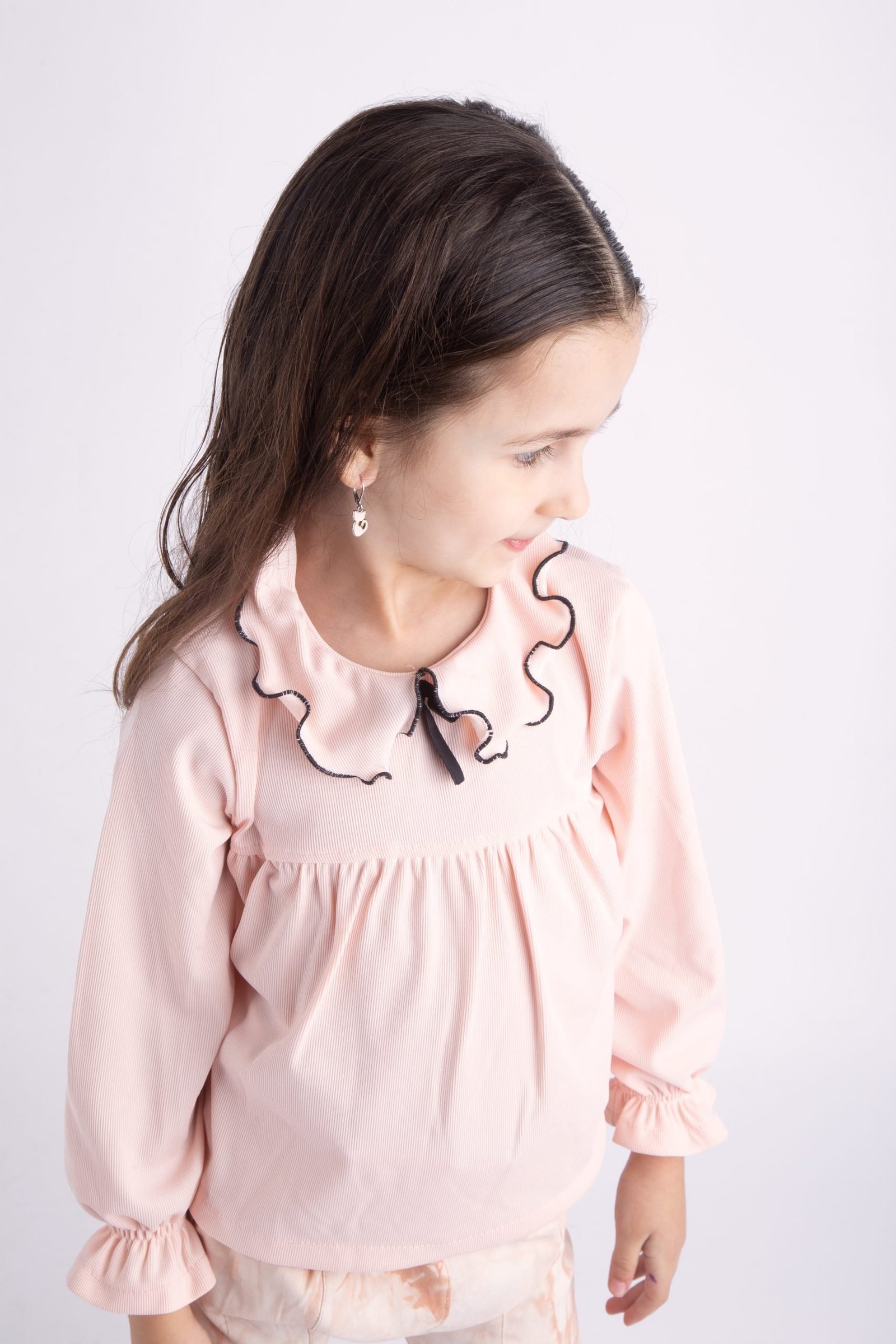 Blusa morley rosa cuello bebé - Imagen 3