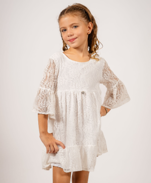 Vestido Encaje Vintage Niña