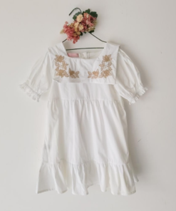 Vestido Lulú blanco bordado