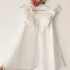 vestido mini volado V de poplín 100% algodón