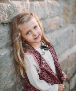 Alternative view of Chaleco estampado rosa niñas