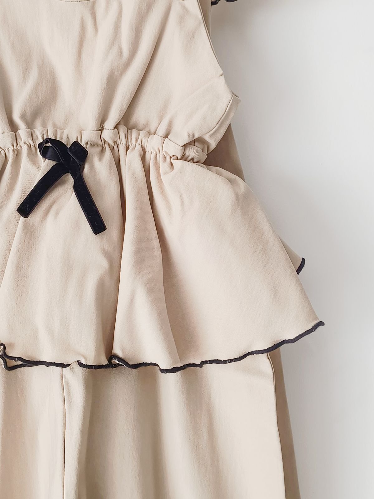 Jumpsuit Bengalina Beige Detalles Negros - Imagen 9