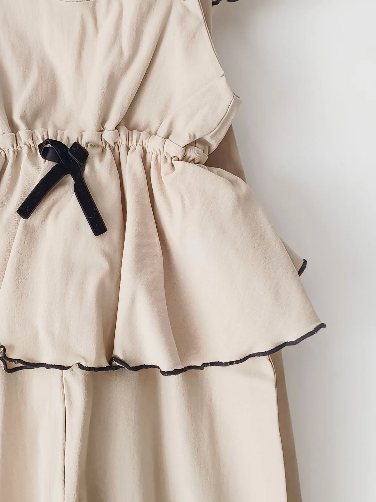 Jumpsuit Bengalina Beige Detalles Negros - Imagen 11