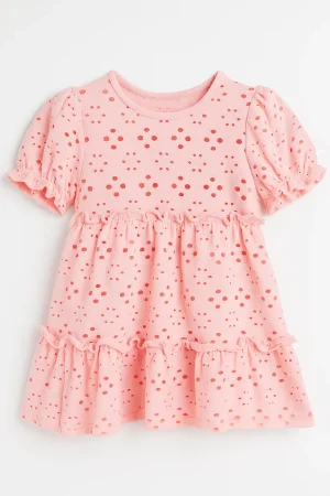 Alternative view of Vestido Renata de Broderie rosa Elastizado