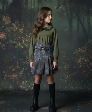 Alternative view of Falda Loly de bengalina batik