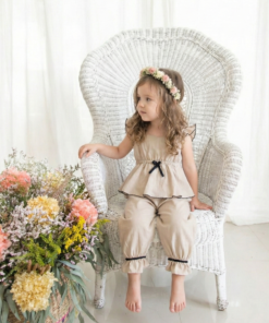 Alternative view of Jumpsuit Bengalina Beige Detalles Negros