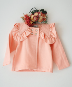 Saco Cora – Modal con Frisa y Cuello Babero con Volados