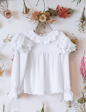 Blusa en color blanco