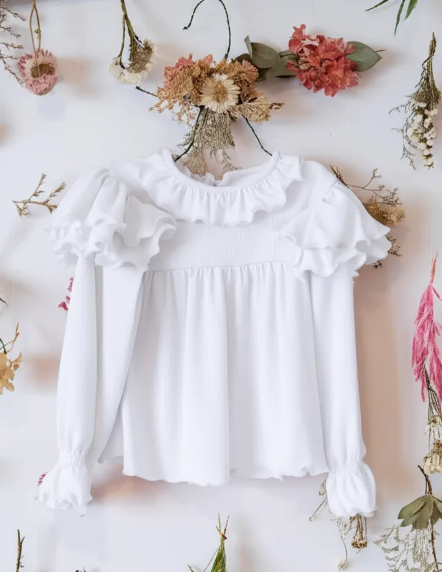 Blusa en color blanco