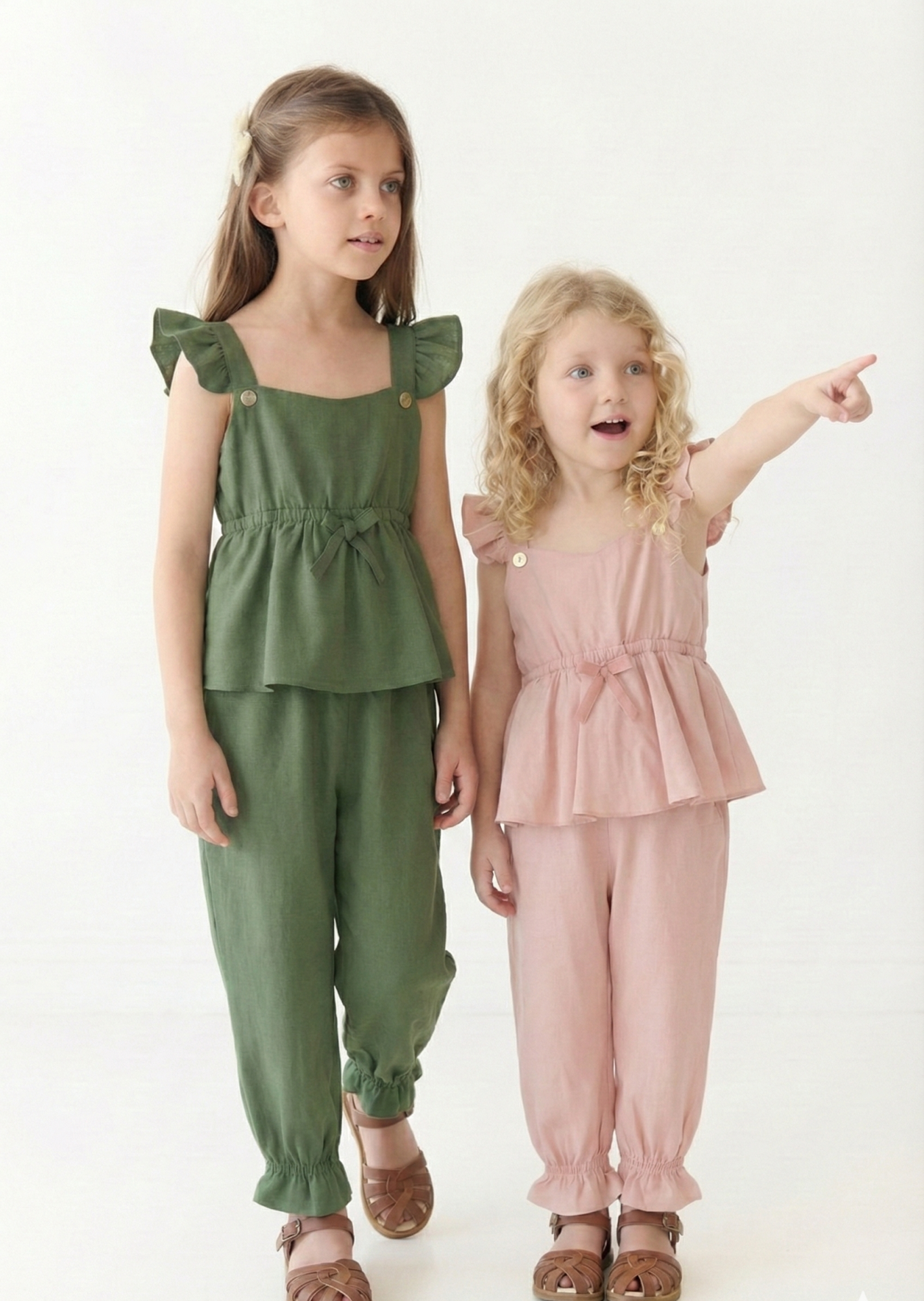 Enterito rosa bebé de bengalina- Jumpsuit Alice - Imagen 3