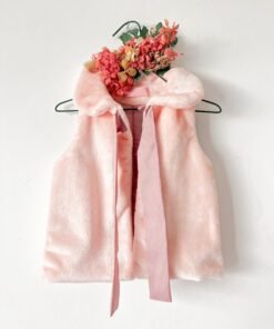 Alternative view of Chaleco Infantil de Polar con Cuello Bebé Alto – Rosa bebé