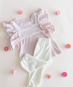 Alternative view of Remera infantil coquette de jersey rosa | Begoña