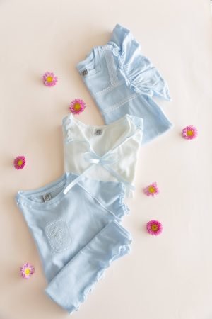 Alternative view of Remera infantil coquette de jersey Celeste | Begoña