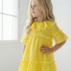 Vestido infantil Mila boho romántico amarillo