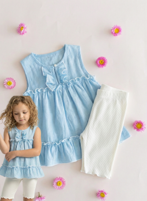 Conjunto de Verano: Blusa y Calza Biker