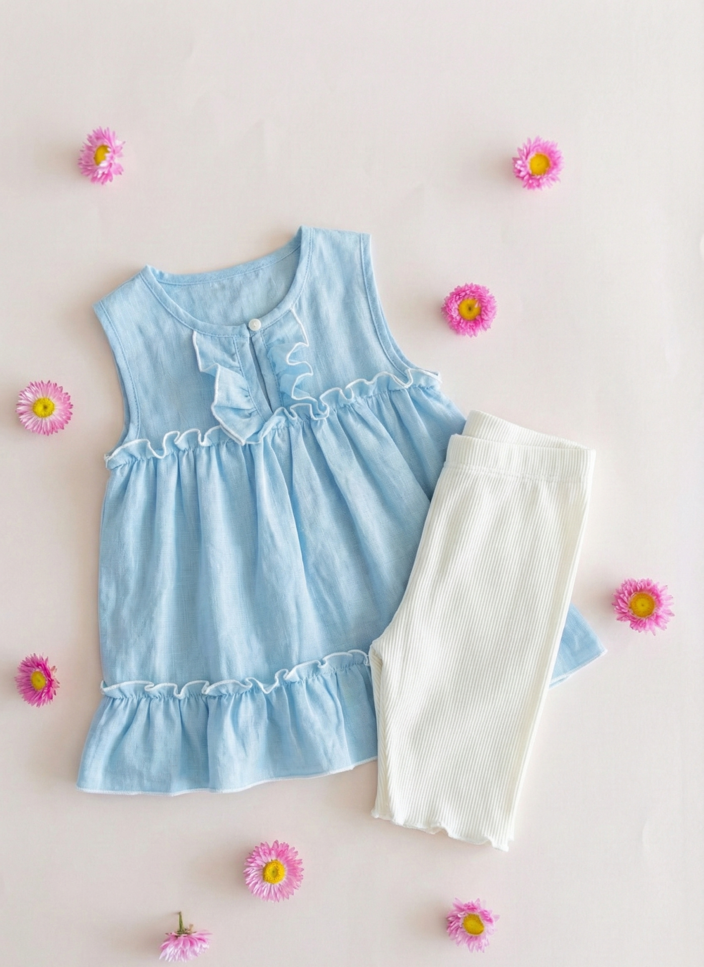 Conjunto de Verano: Blusa y Calza Biker - Imagen 2