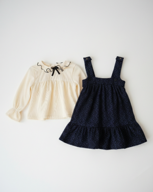 Combo Susurros del Bosque | Vestido Bengalina Azul + Blusa Morley